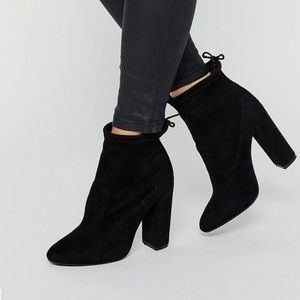 Black suede ankle boots ❗
